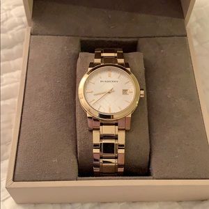 Women’s Burberry Gold Link Watch